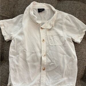 Little Bipsy 3t-4t White Button-Up Shirt- Like New